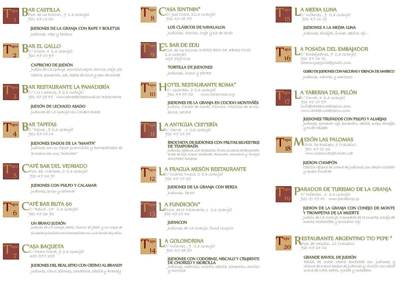 Concurso de Tapas Judión de la Granja