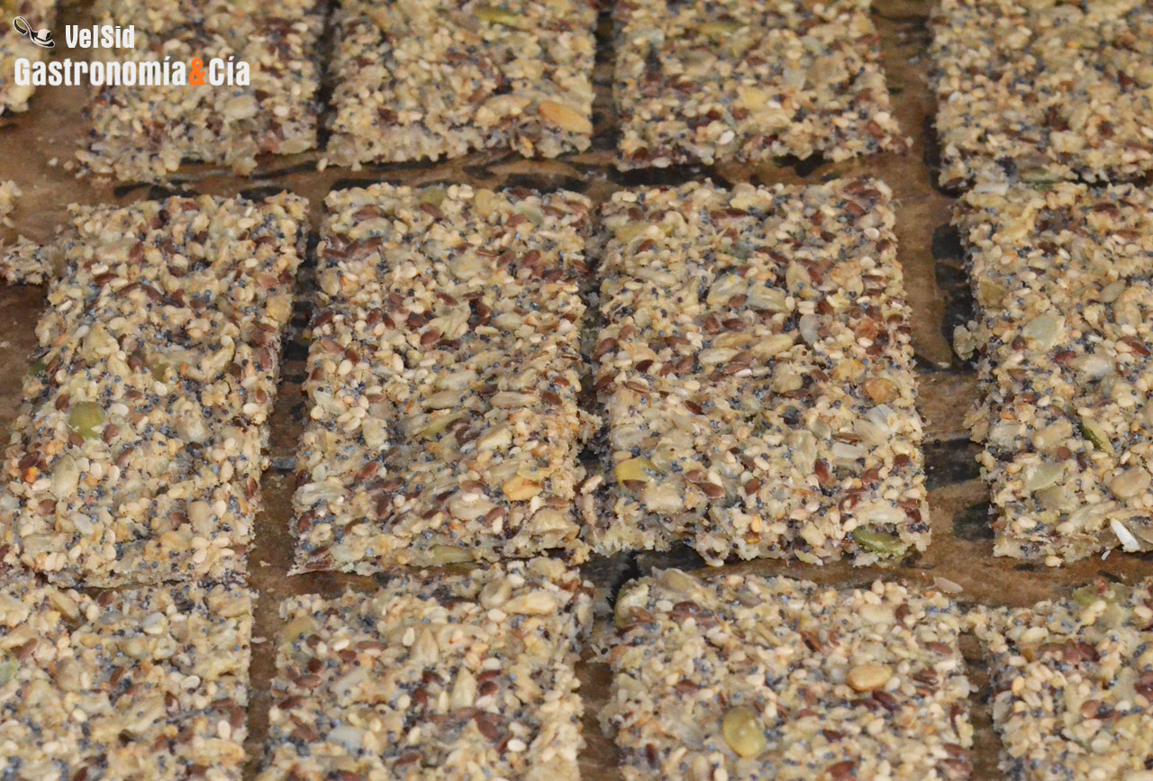 Crackers de avena y semillas