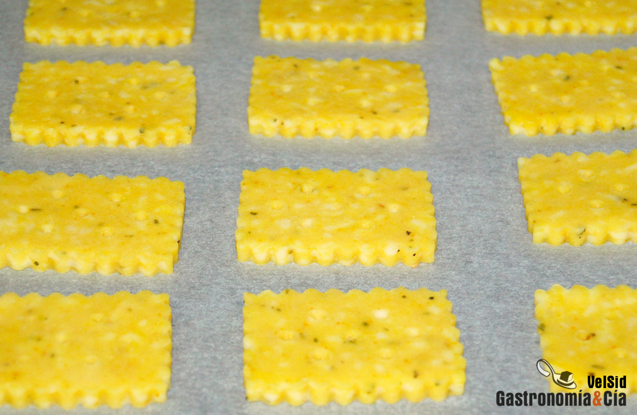 Galletas crujientes de queso