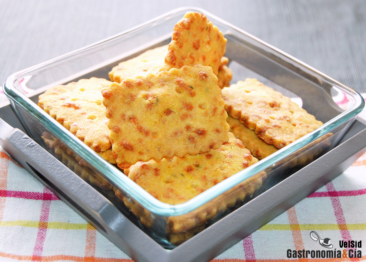 Galletas crujientes de queso