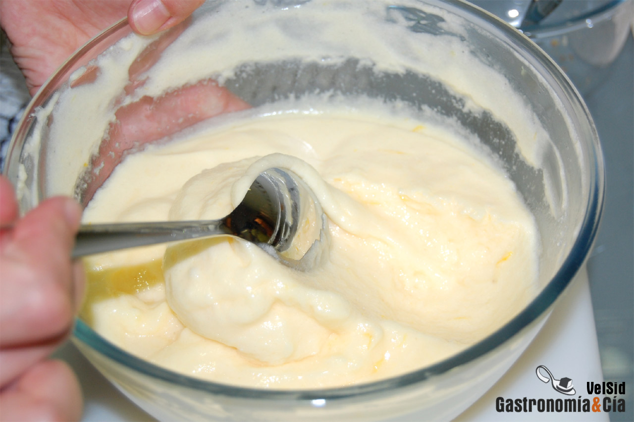 Crema Chiboust de naranja con naranja confitada