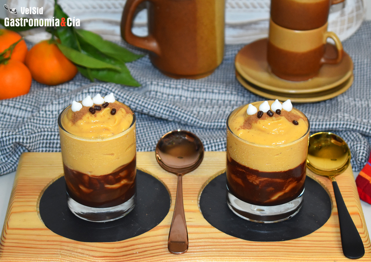 Crema de tofu sedoso y calabaza con especias dulces