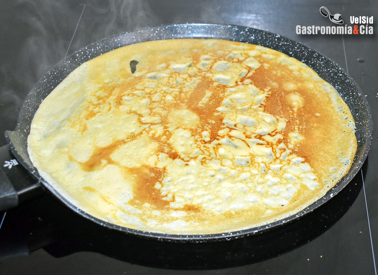 Crepes de mango y yogur