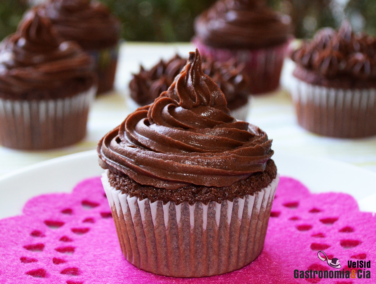 Cupcakes de Nutella y chocolate
