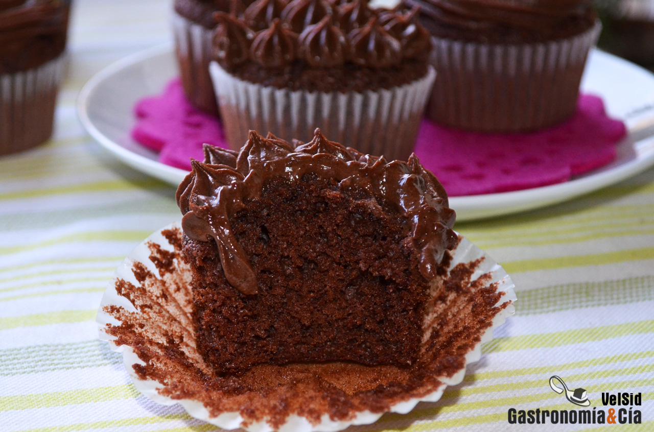 Cupcakes de Nutella y chocolate