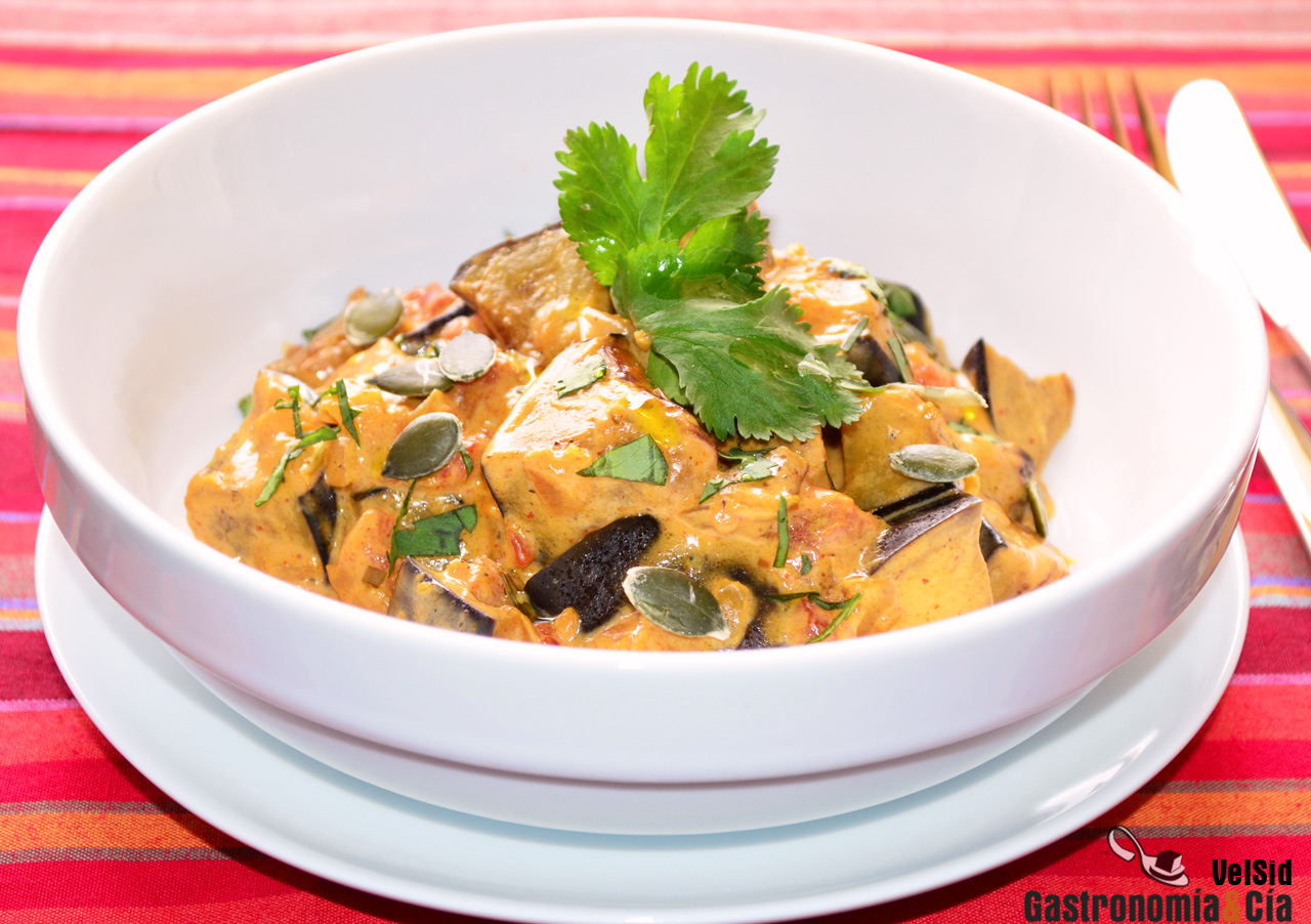 Receta de curry de berenjenas