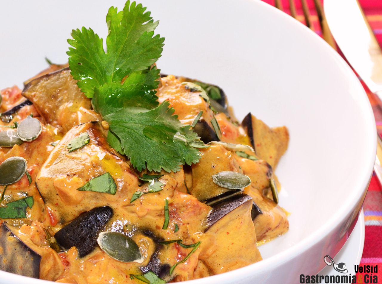 Receta de curry de berenjenas