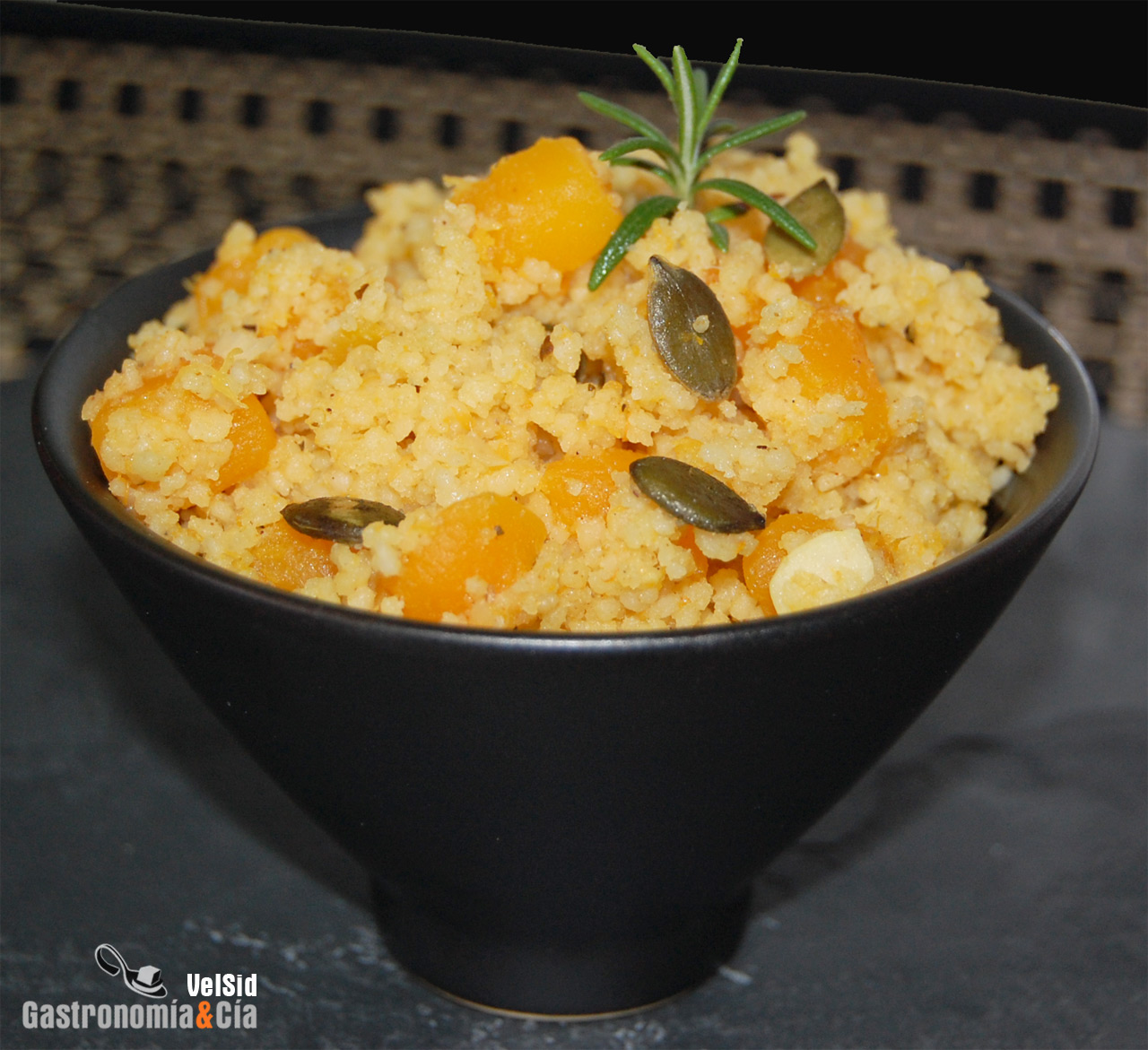 Cuscús con calabaza al curry