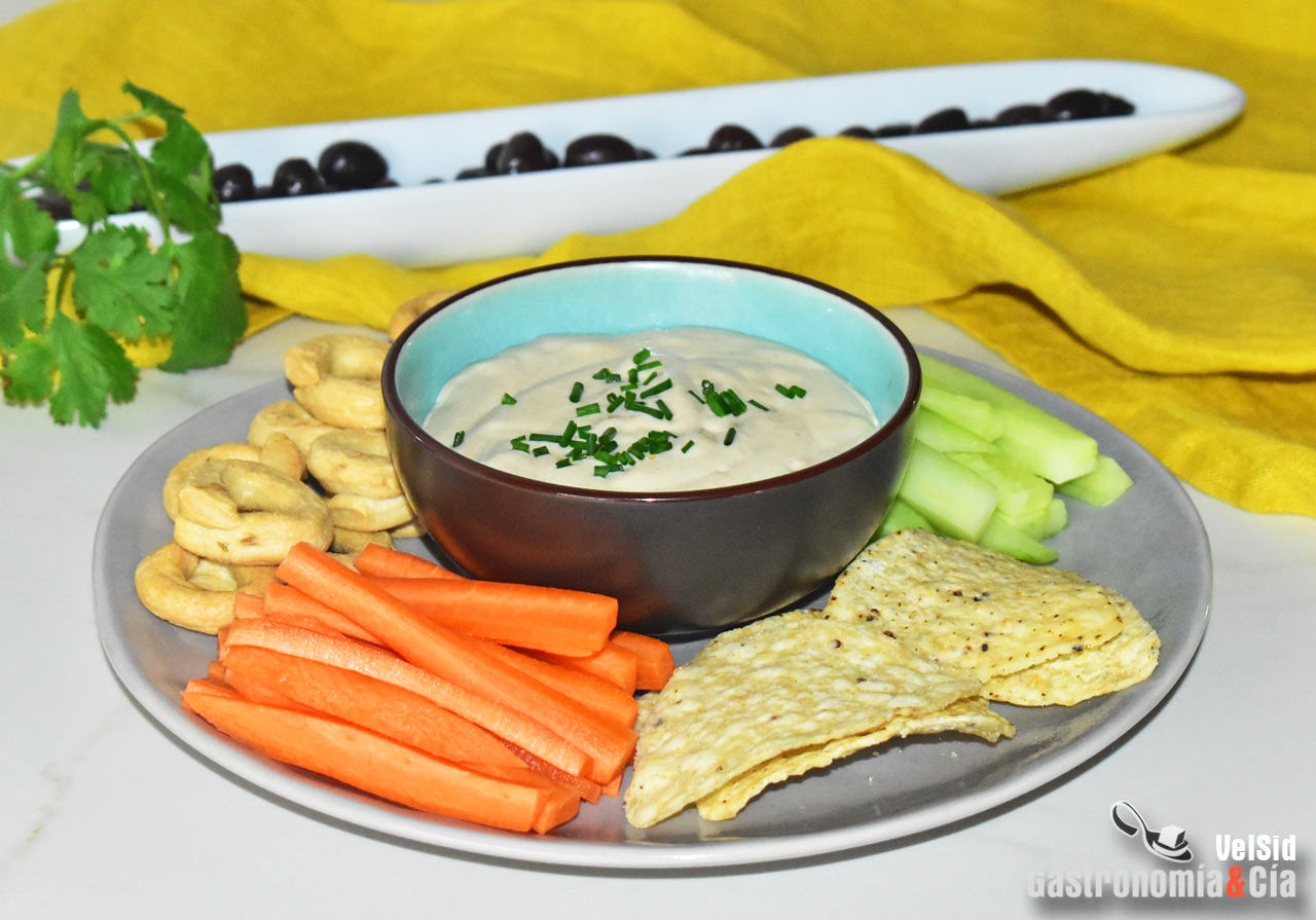 Receta de salsa o paté ligero de almejas y sriracha par