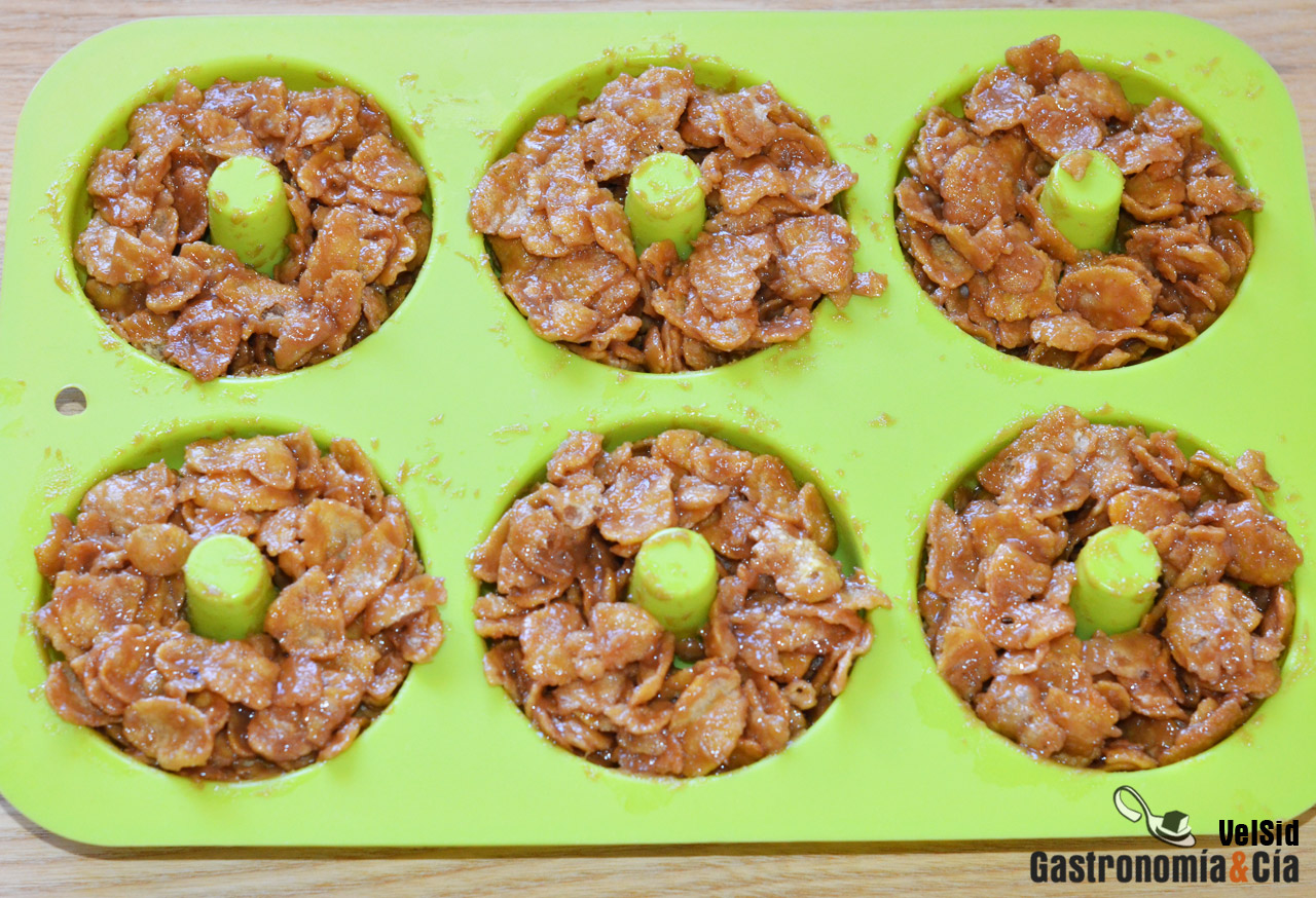 ‘Donuts’ crujientes de maíz y cacahuete