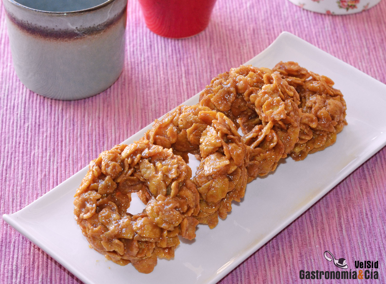 ‘Donuts’ crujientes de maíz y cacahuete