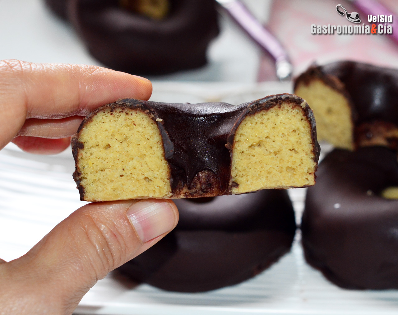 Receta de donuts de microondas que parecen donettes