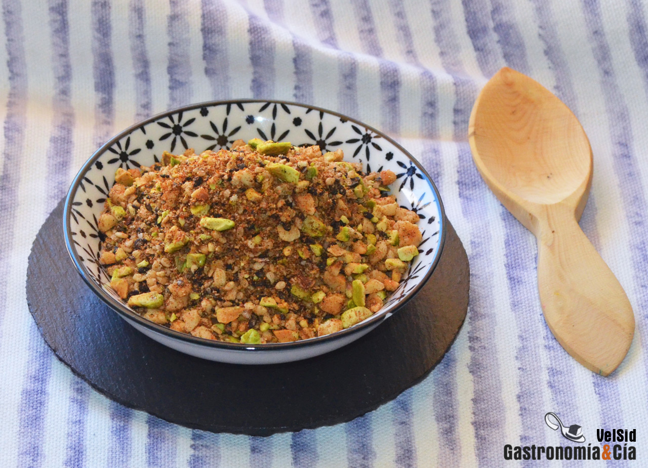 Dukkah de pistachos y las mejores especias
