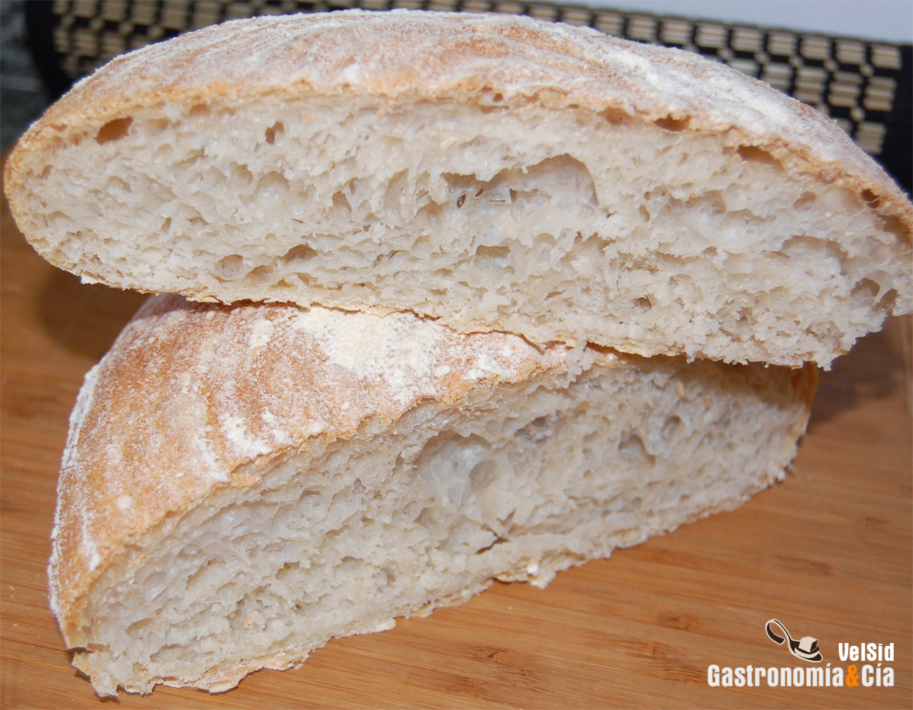 Pan en cesta de fermentación