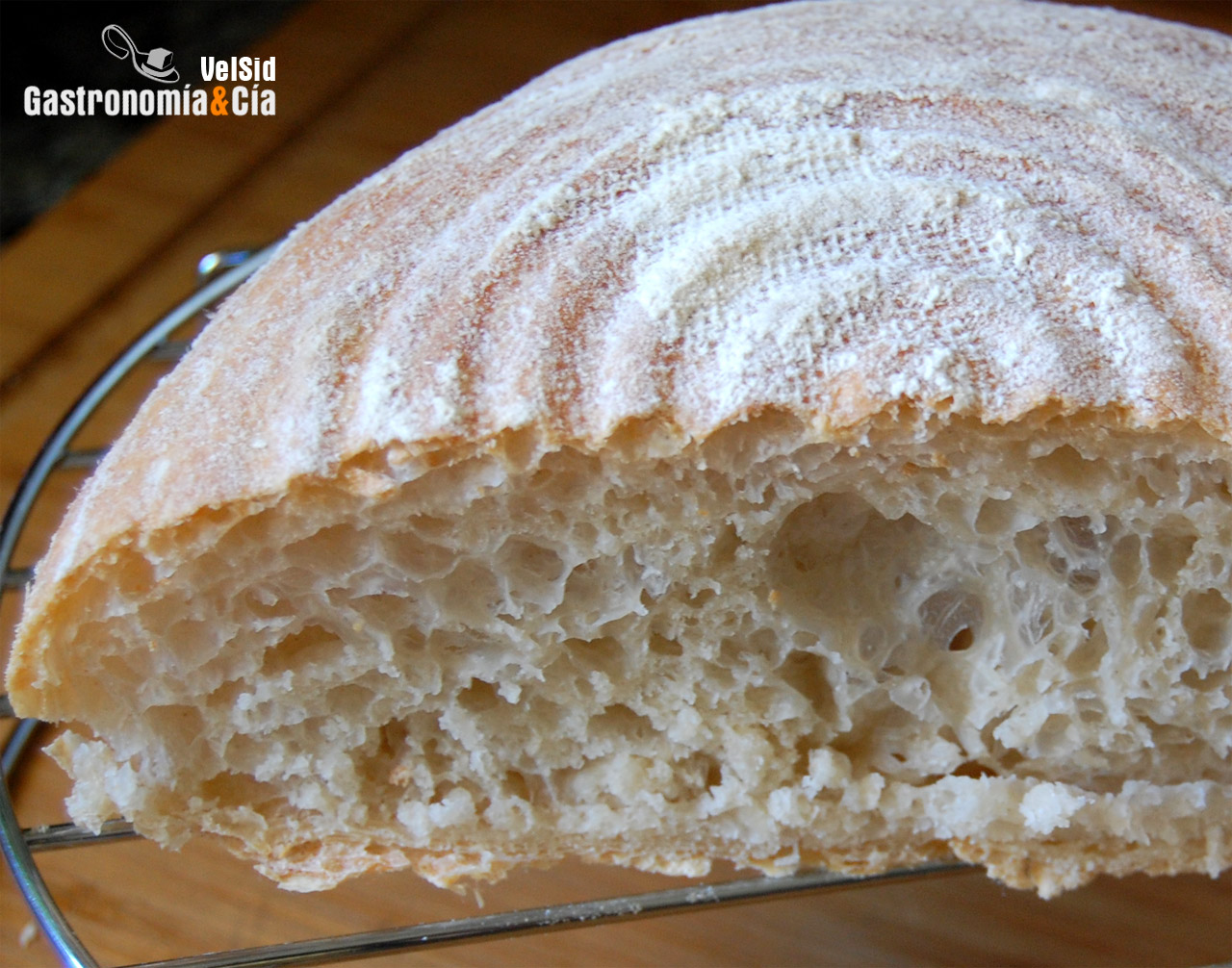 Pan en cesta de fermentación