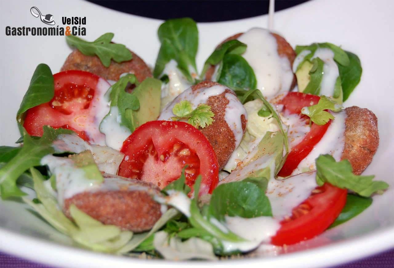 Ensalada de falafel
