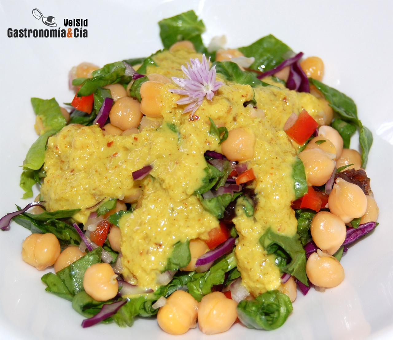 Ensalada de garbanzos con sambal