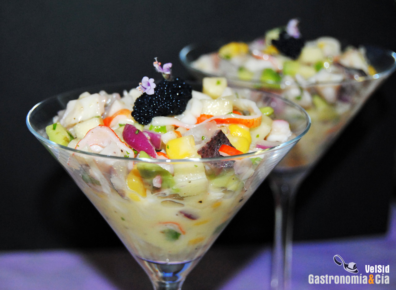 Ensaladilla de pulpo y manzana