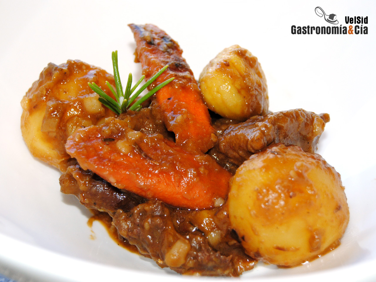 Estofado de ternera Guinness con castañas