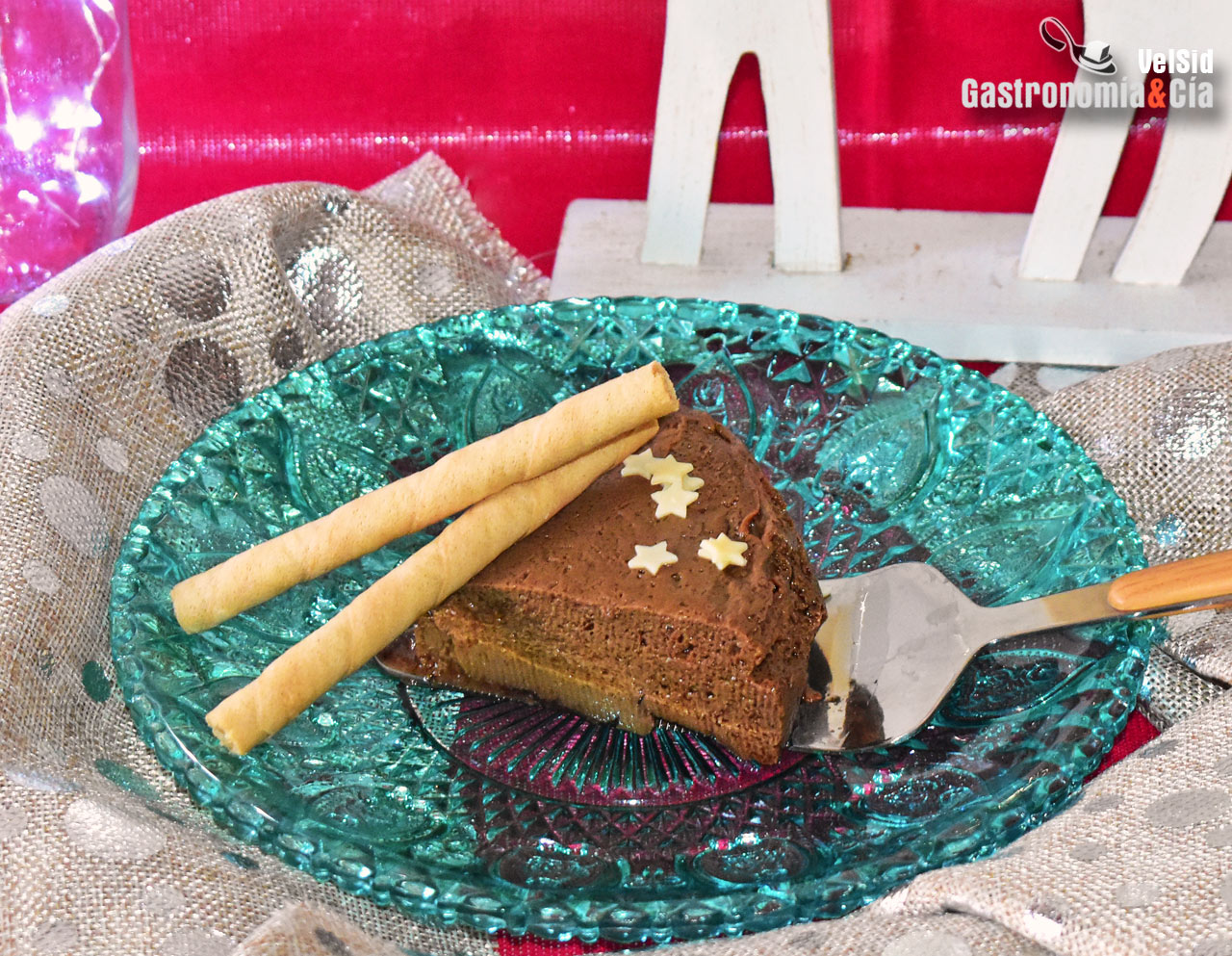 Flan de café y crema de licor