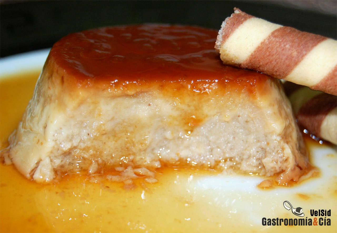 Flan de castañas