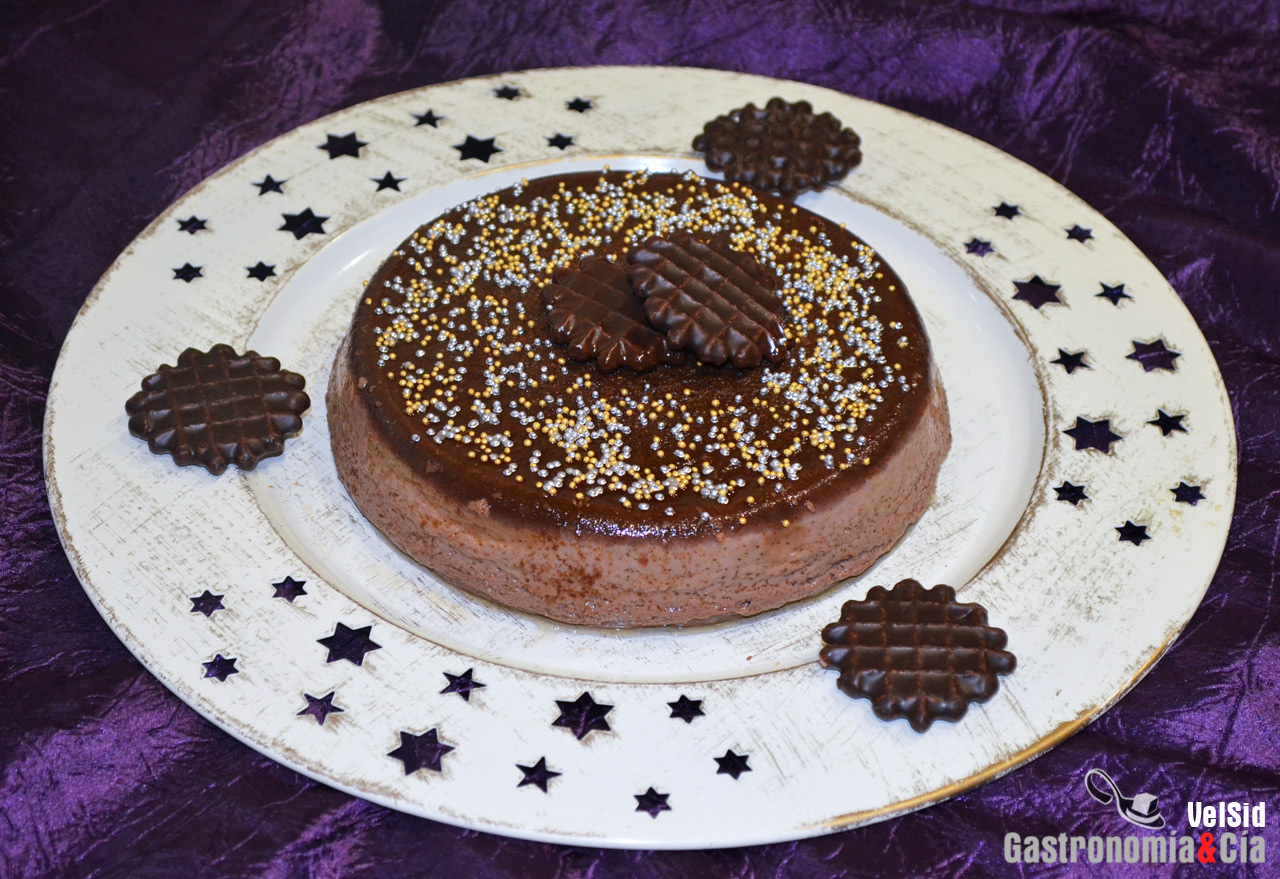 Flan de Navidad en microondas