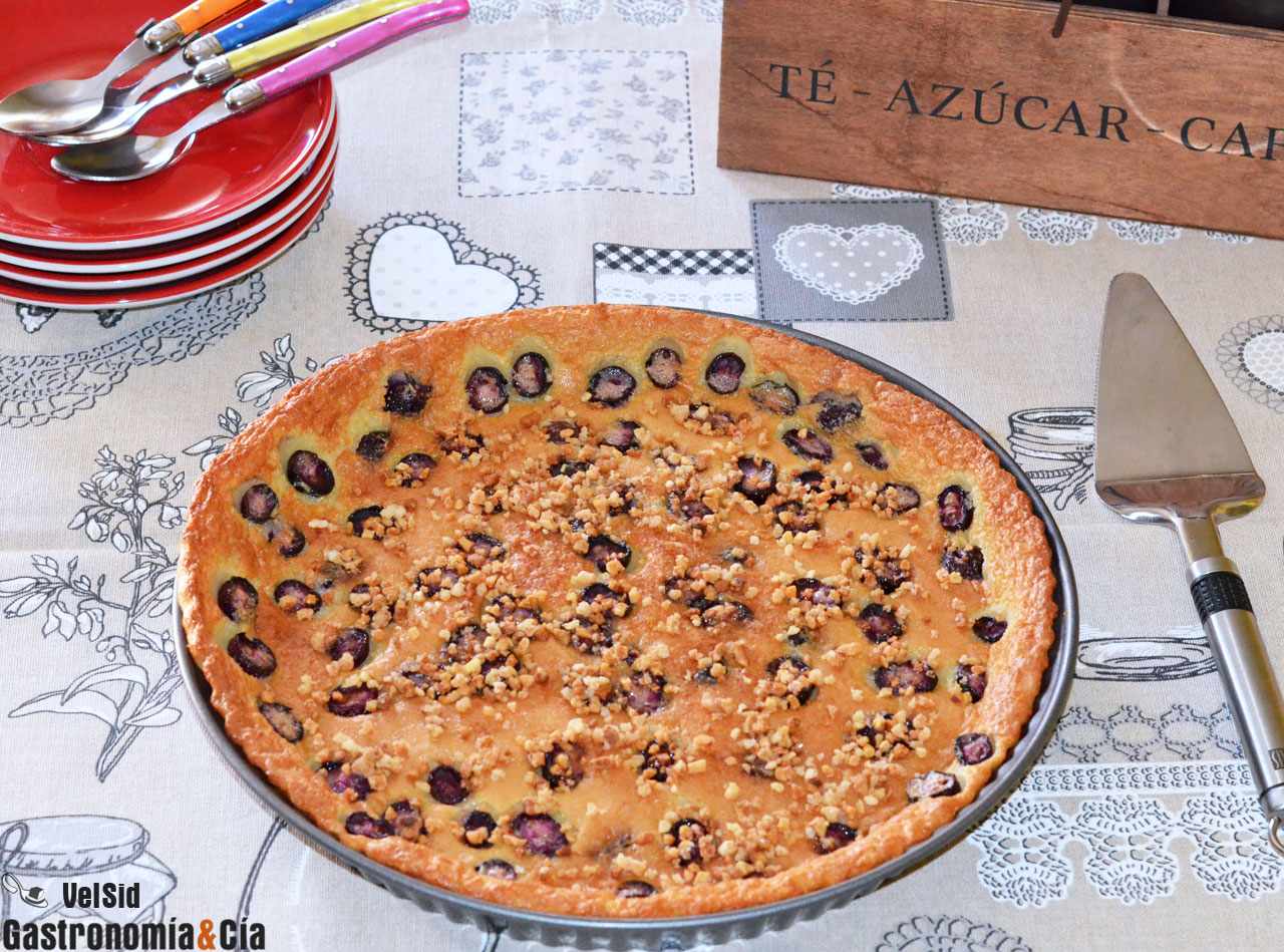 Flognarde de arándanos y almendra