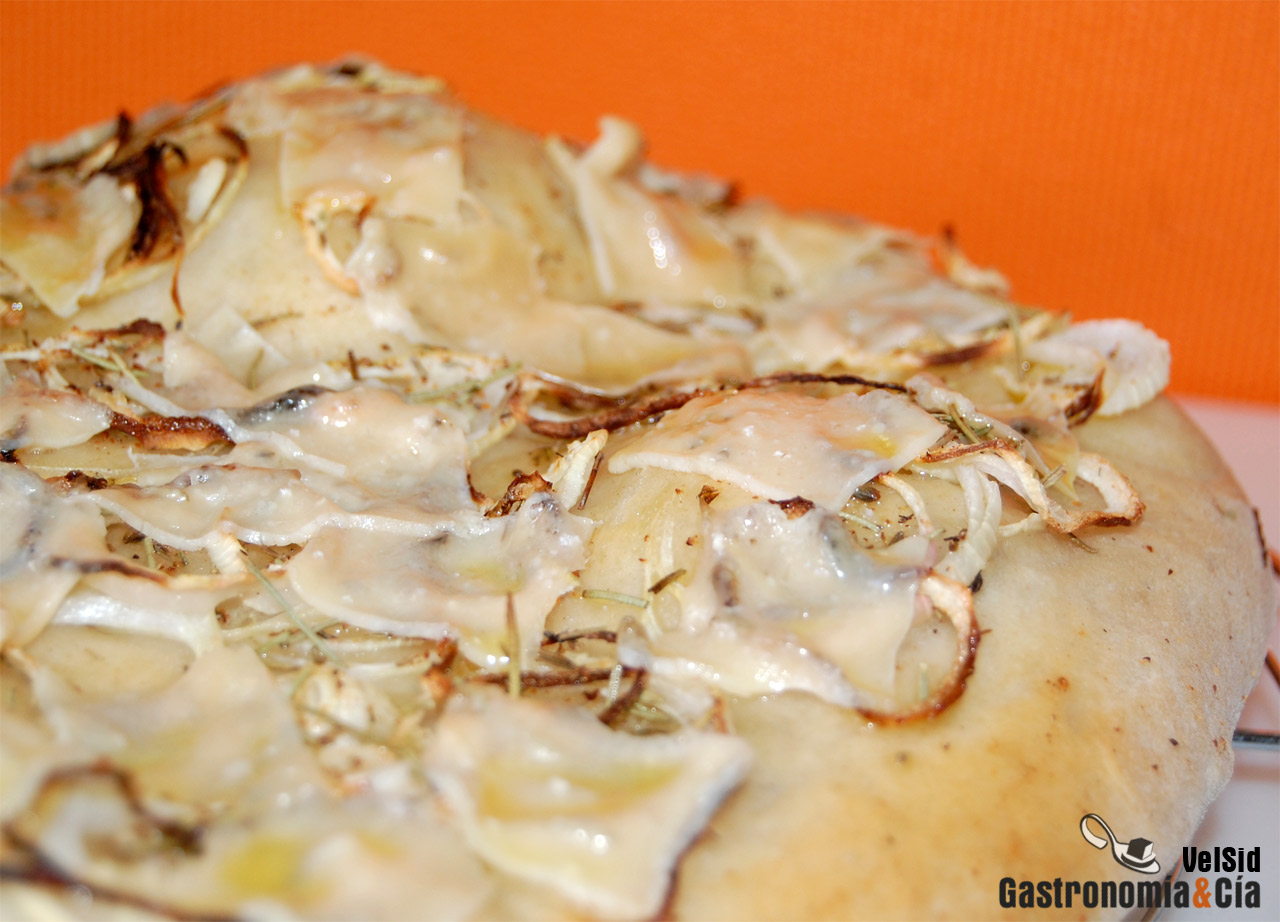 Focaccia de cebolla y Grana Padano