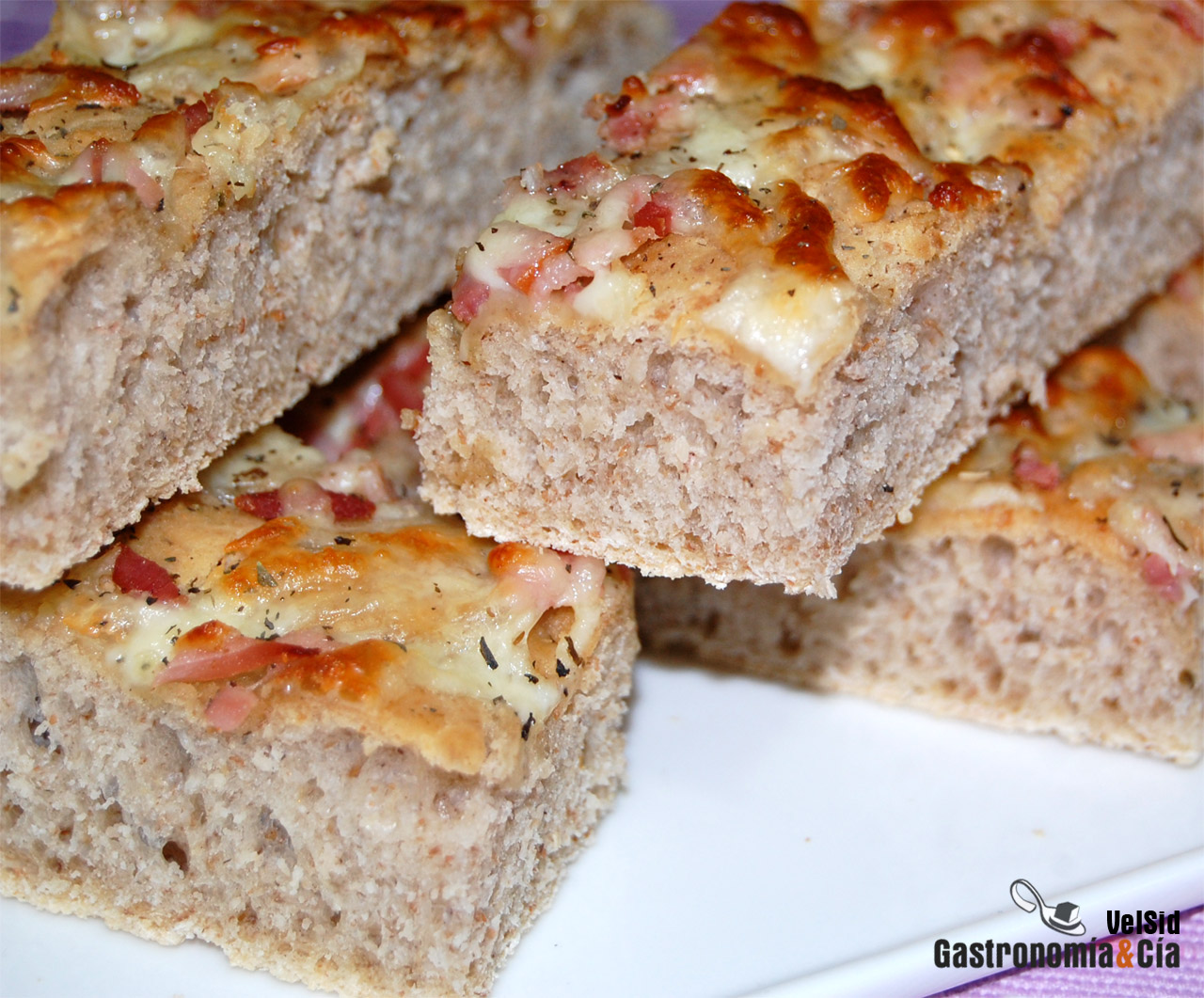 Focaccia de centeno integral