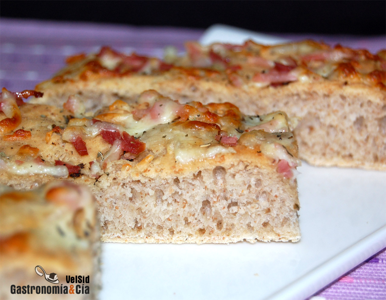 Focaccia de centeno integral