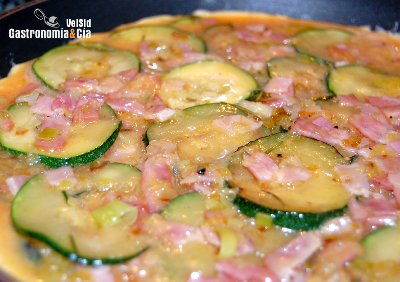 Frittata de calabacín y gorgonzola