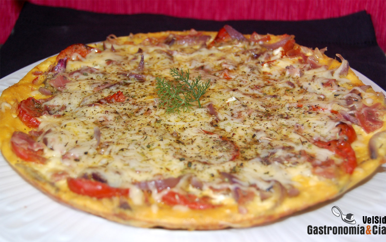 Frittata de tomates al tomillo y requesón