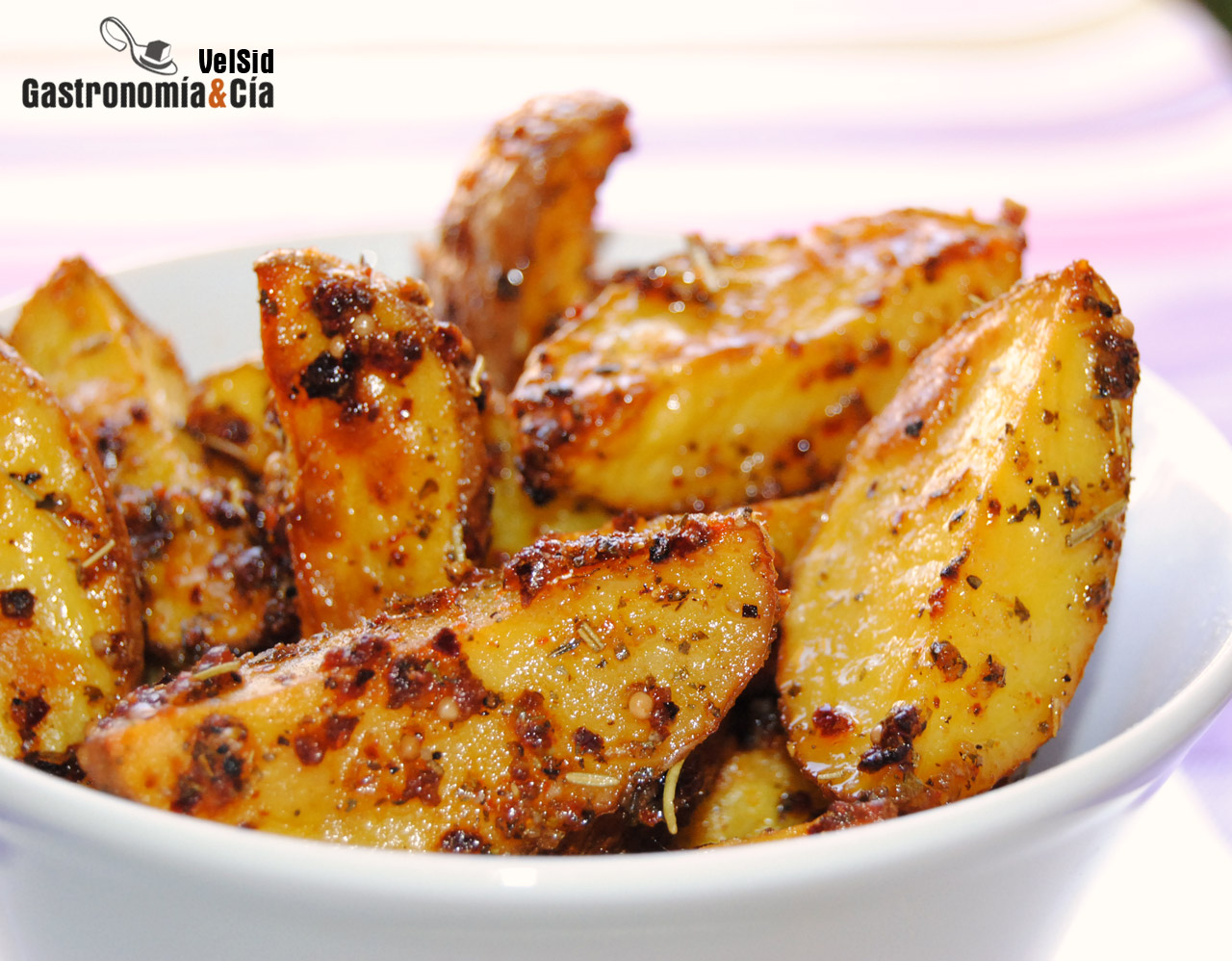 Patatas asadas con piel