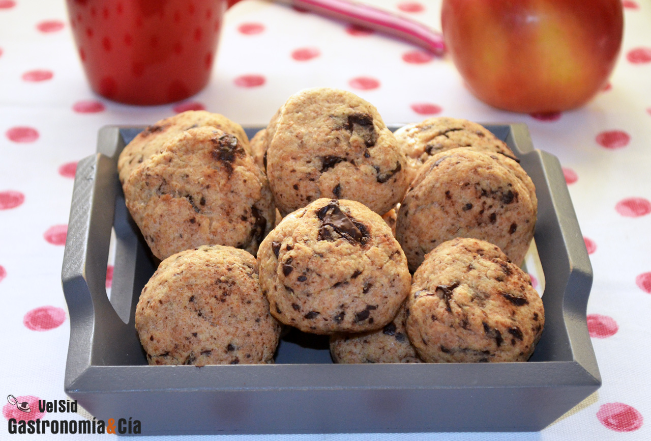 Galletas de espelta, almendra y chocolate