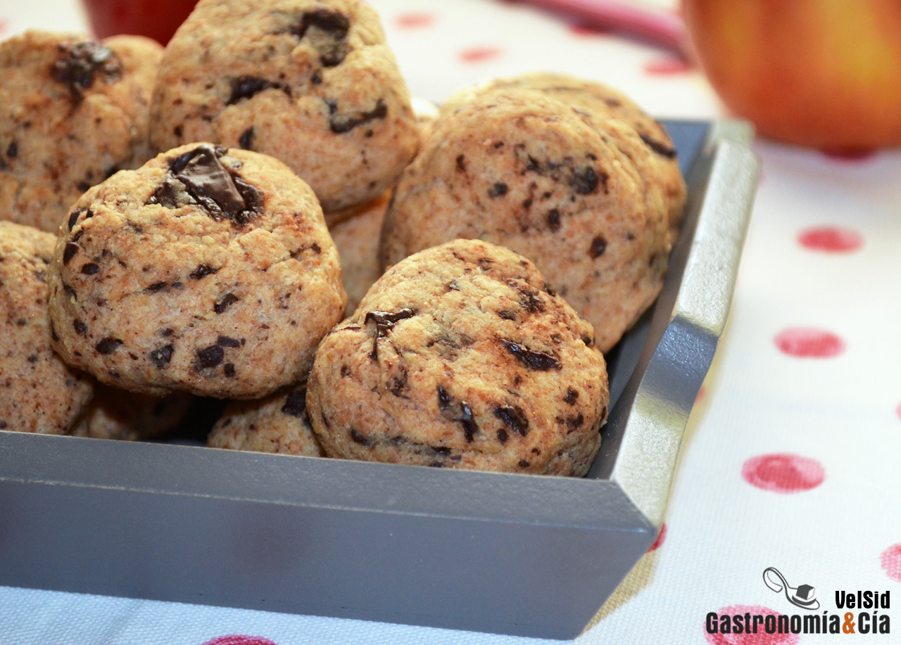 Galletas de espelta, almendra y chocolate