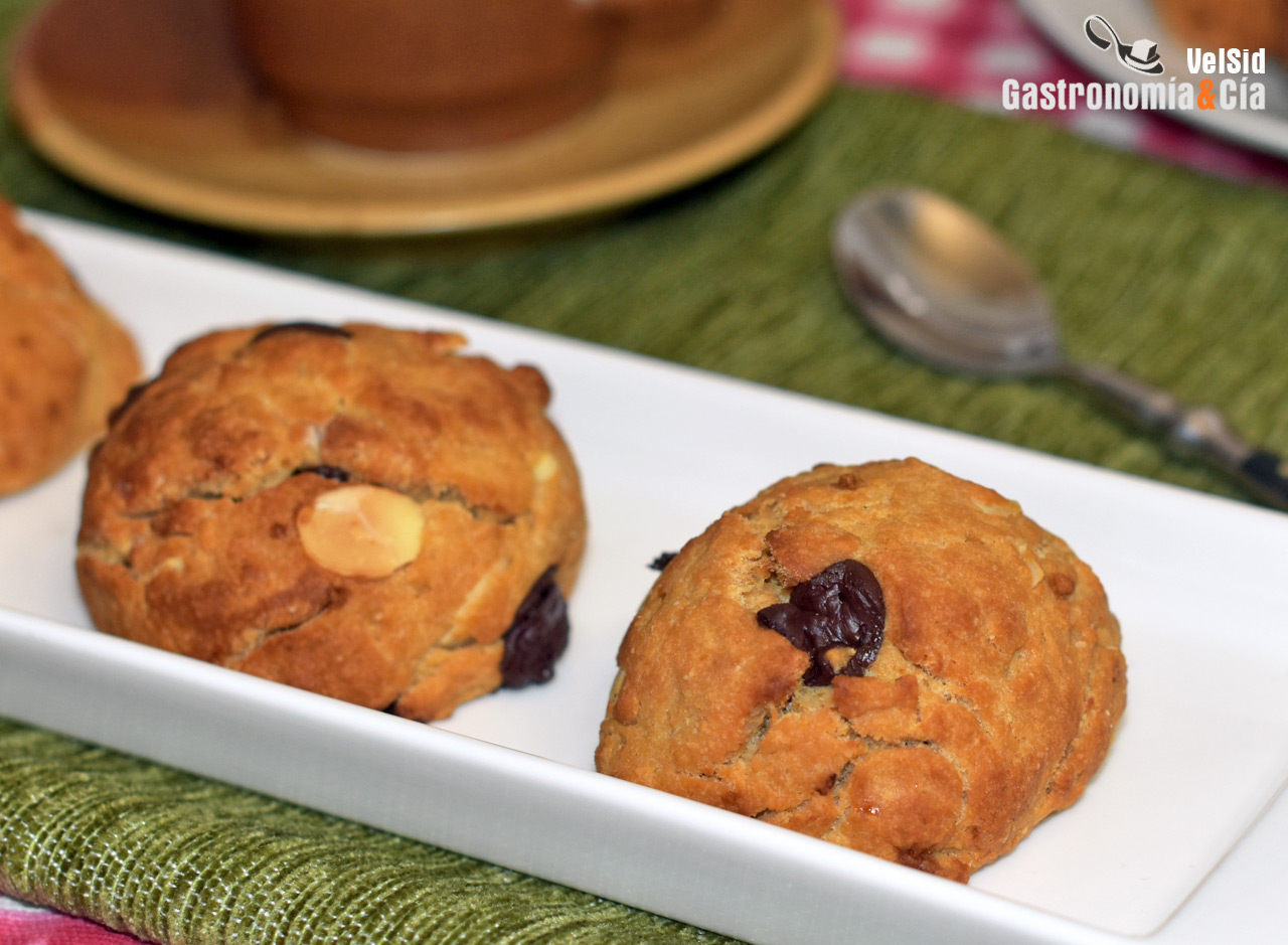 Galletas almendra y chocolate