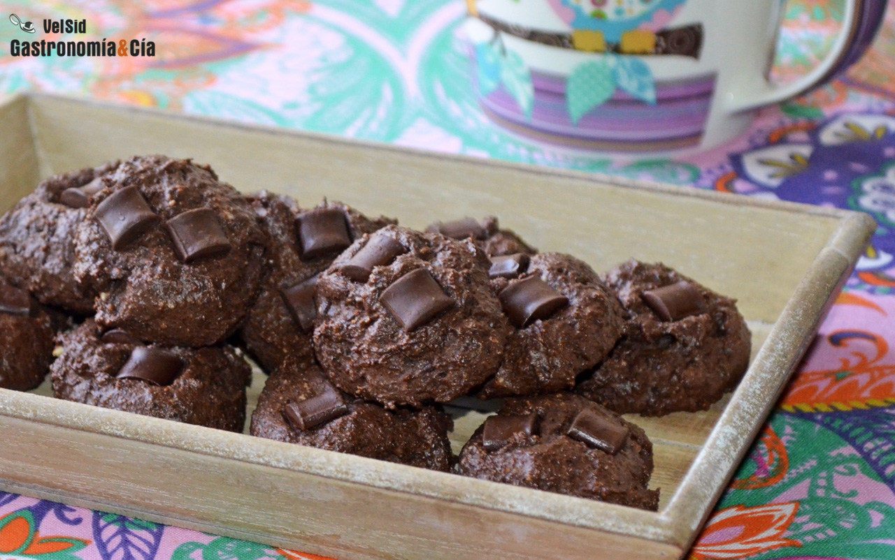 Galletas de anacardos y chocolate