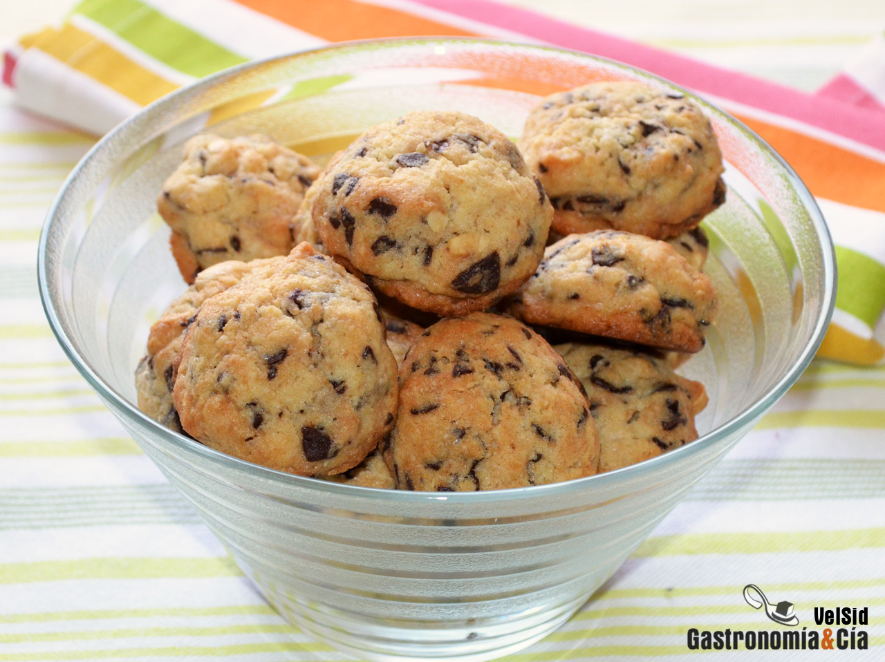 Galletas de chocolate y avellanas
