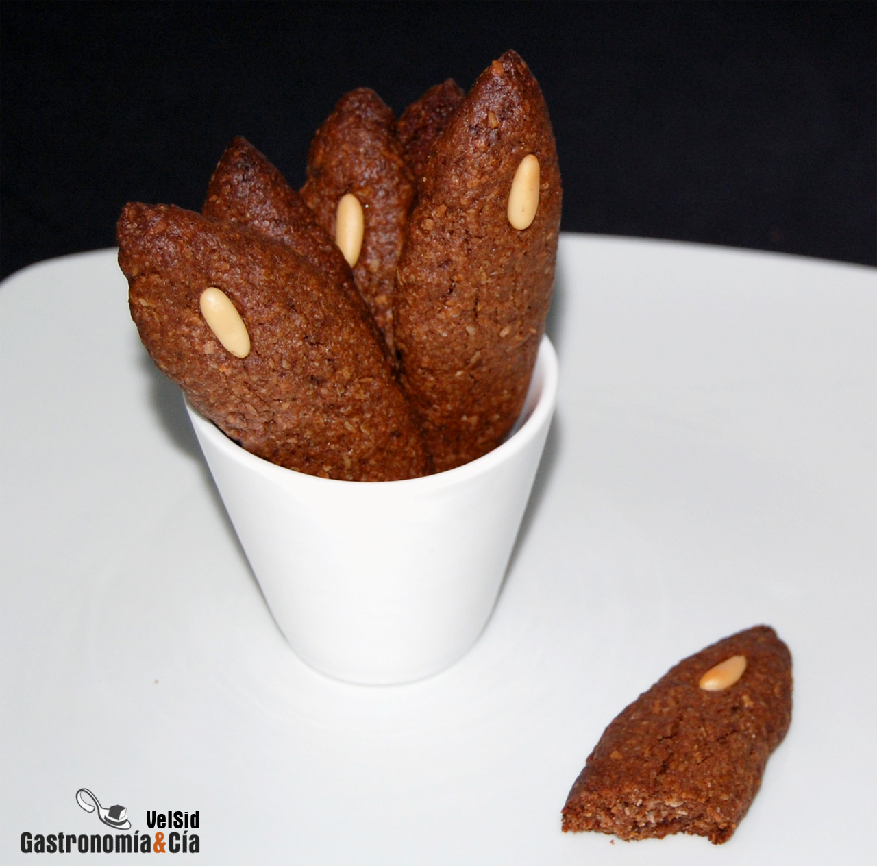 Galletas de chocolate y coco crujientes