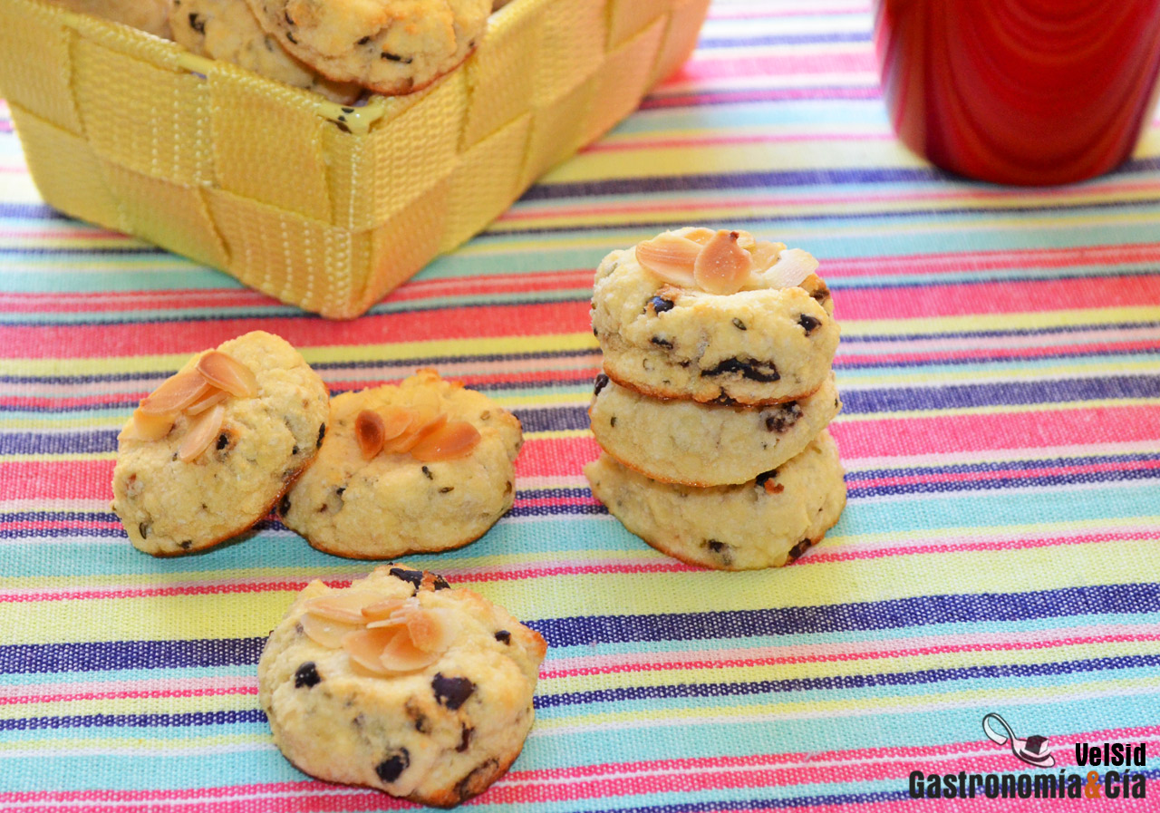 Galletas con harina de coco y nibs de cacao