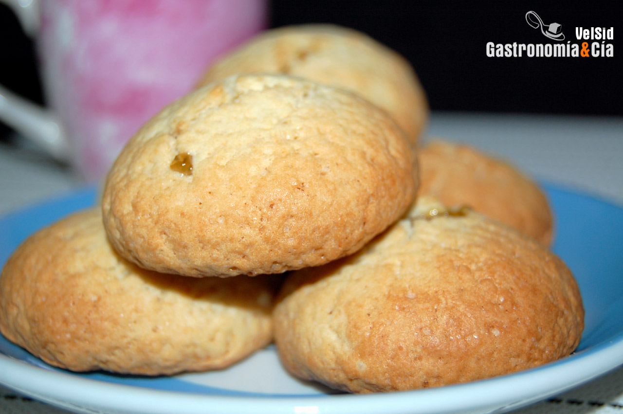 Galletas rellenas de naranja