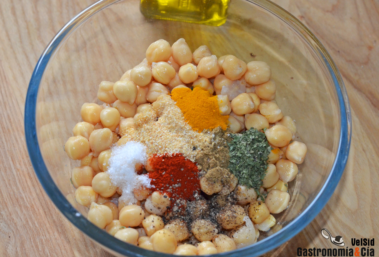 Garbanzos crujientes y especiados 