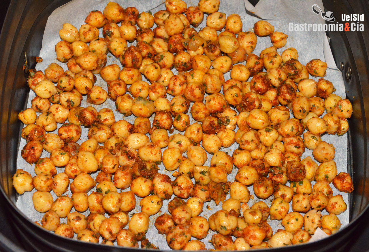 Garbanzos crujientes y especiados 