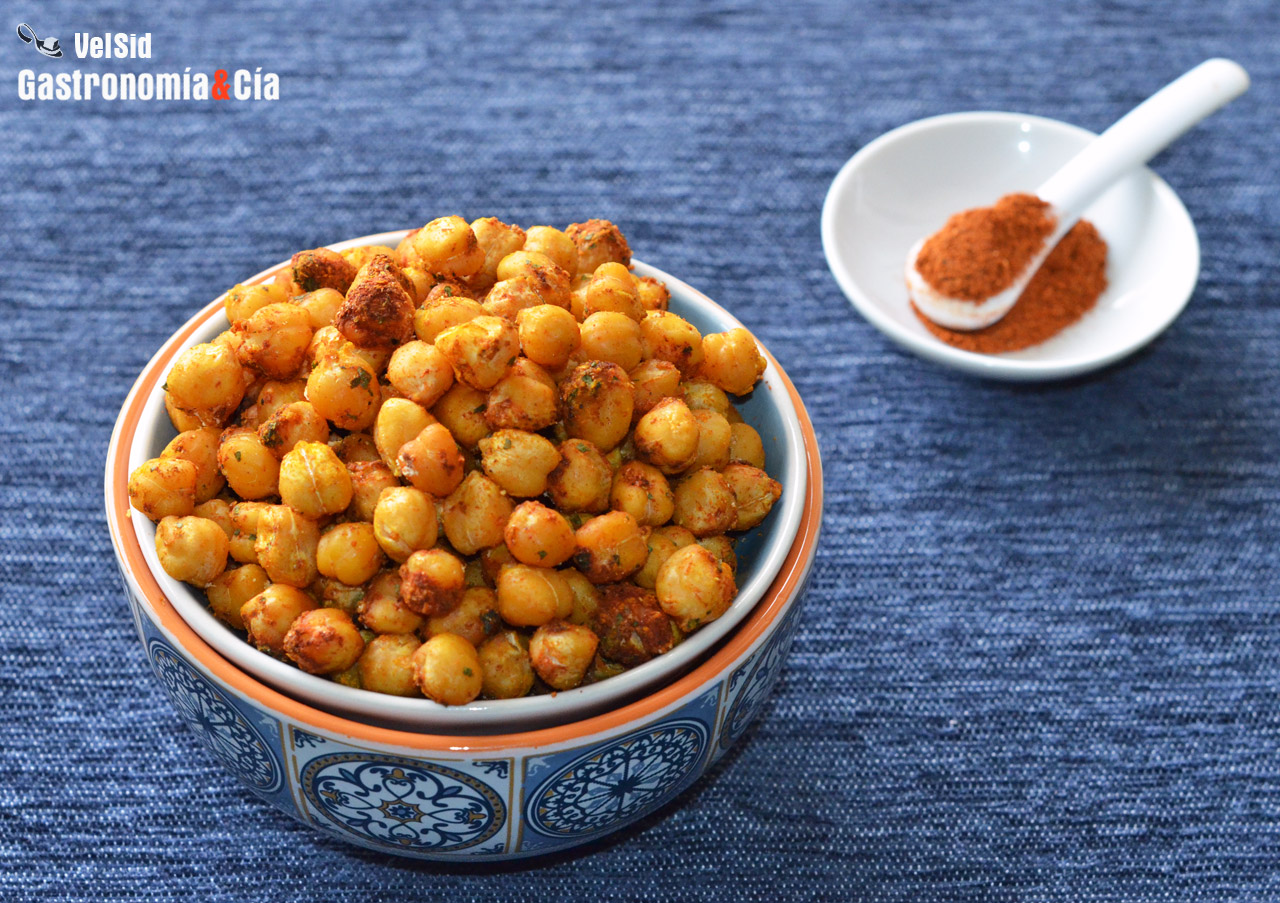 Garbanzos crujientes y especiados 