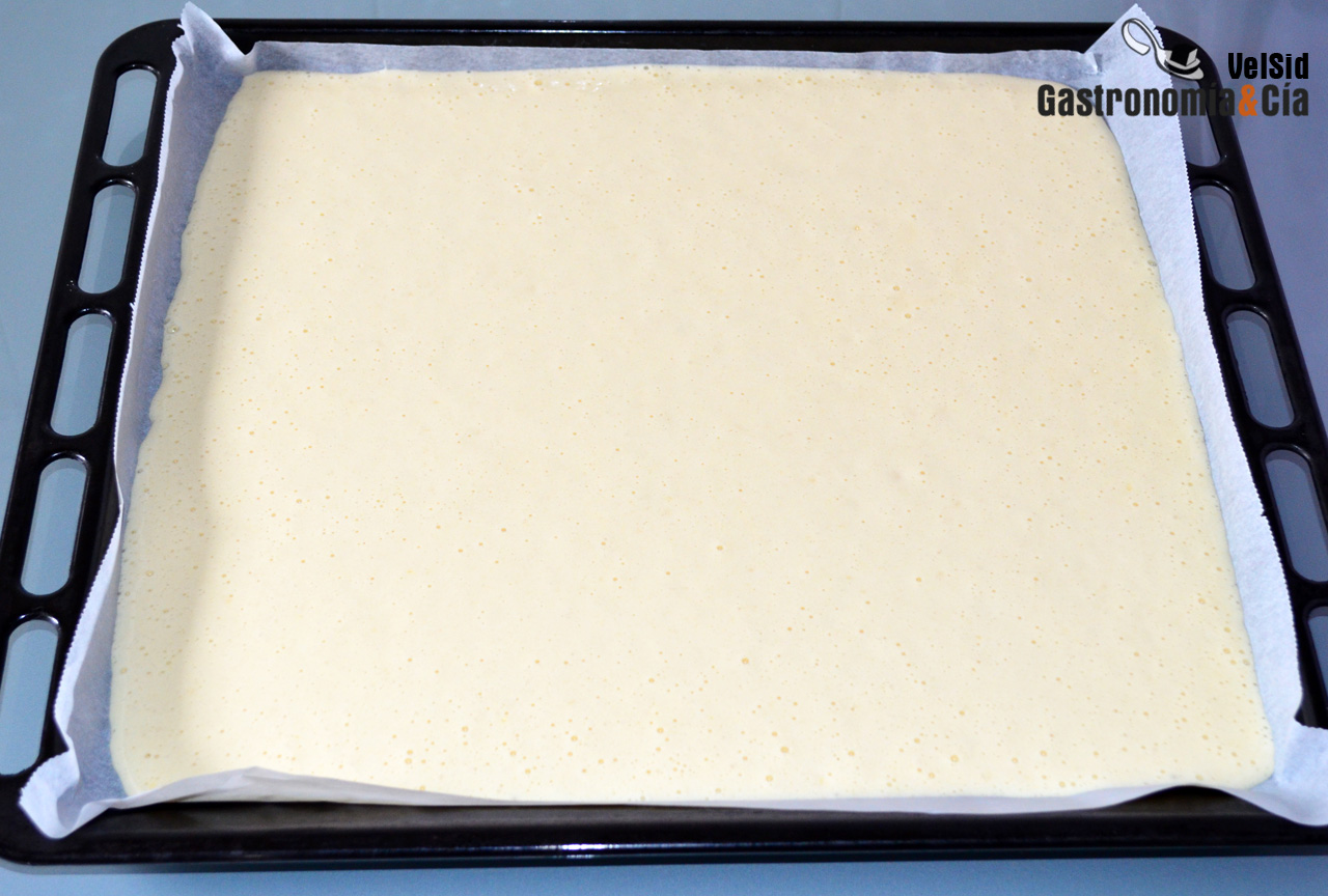 Bizcocho genovés al agua