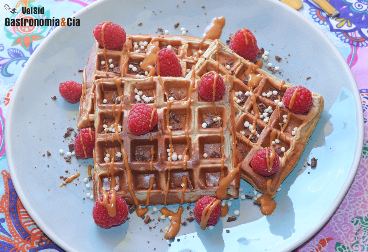 Gofres de espelta y plátano