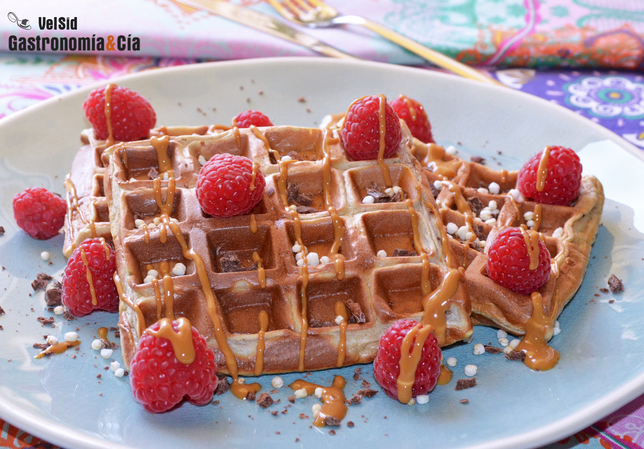 Gofres de espelta y plátano