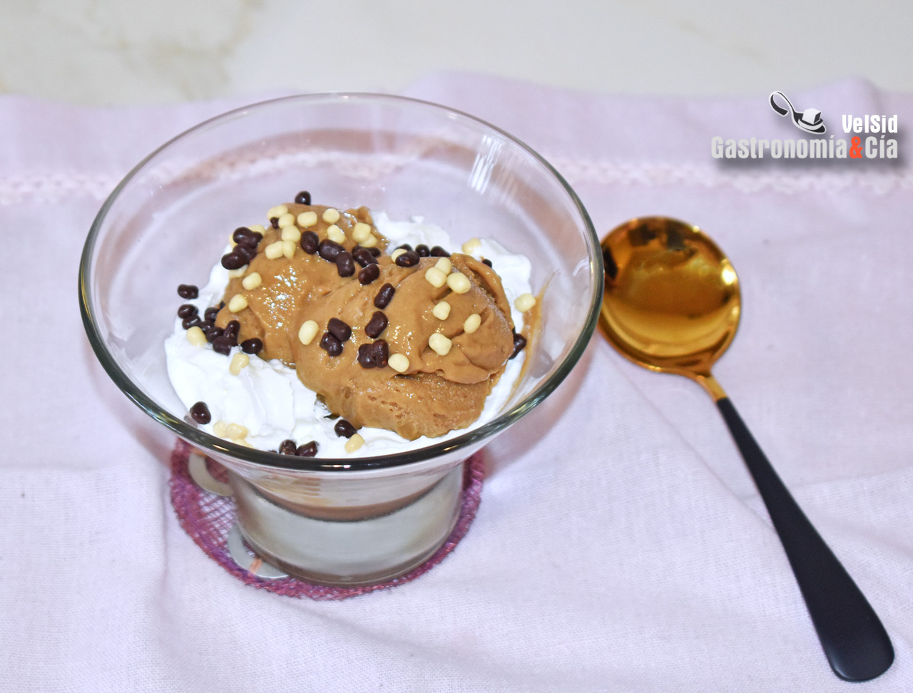 Helado de café irlandés