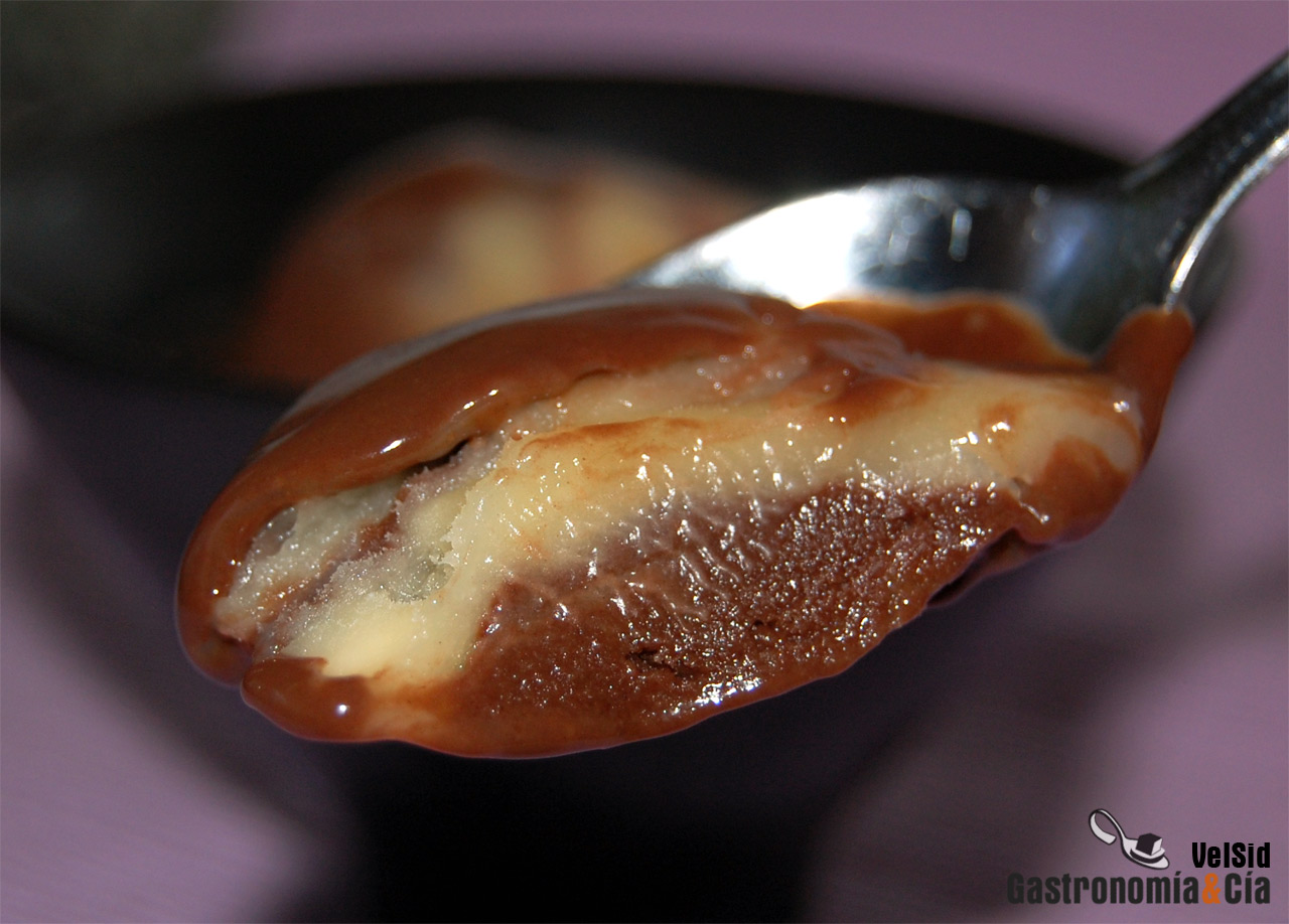 Helado de chocolate y limón