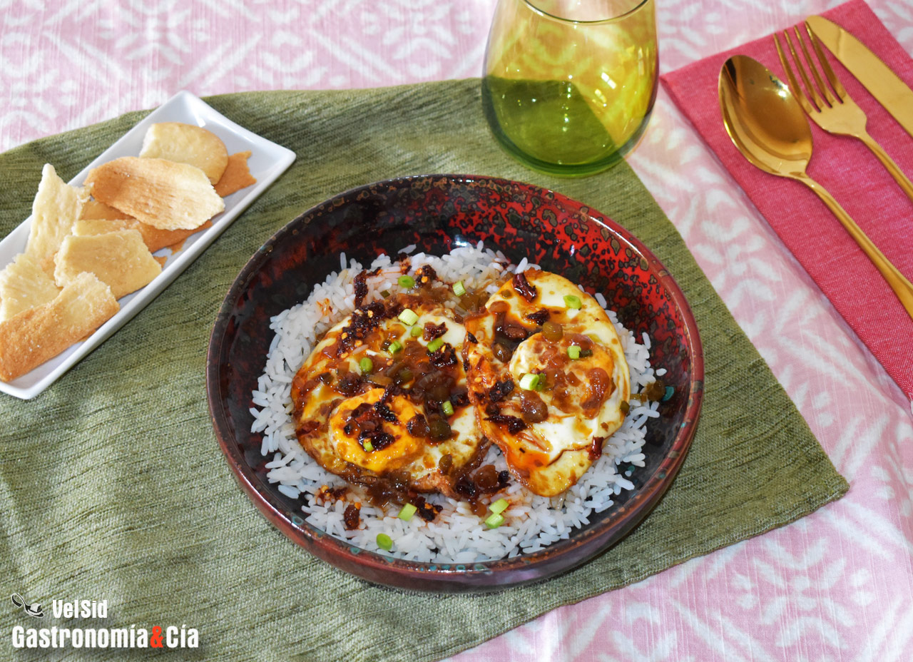 Receta de huevos con salsa de soja dulce